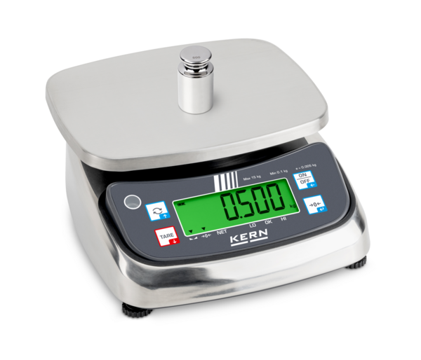 Bench scale KERN FPS Application picture with optional accessories
