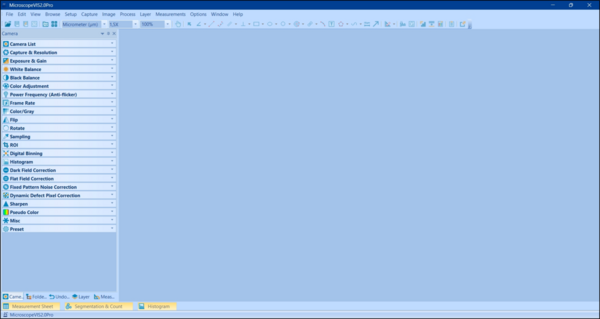 Software KERN Optics OXM 902 VIS Pro 2.0 Captura de ecrã 
