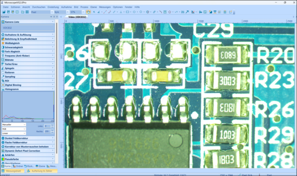 Software KERN Optics OXM 902 VIS Pro 2.0 Captura de ecrã 