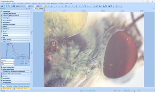 Software KERN Optics OXM 902 VIS Pro 2.0 Captura de ecrã 