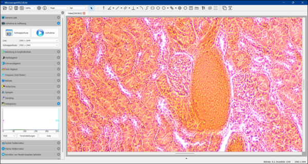 Software KERN Optics OXM 903 VIS Lite 2.0 Captura de ecrã 