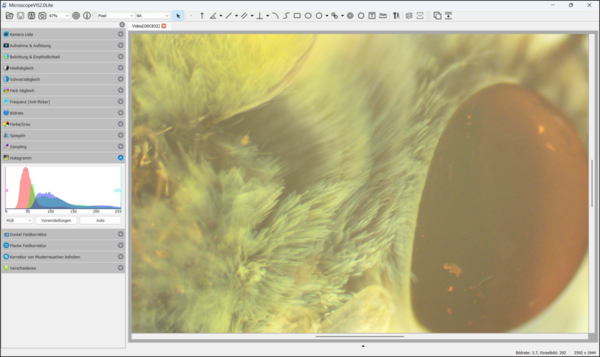 Software KERN Optics OXM 903 VIS Lite 2.0 Captura de ecrã 