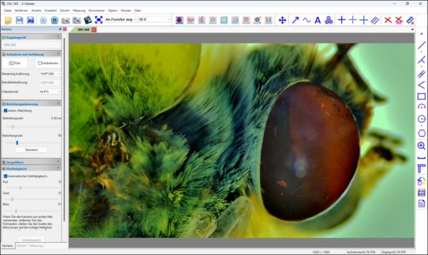 Software KERN Optics OXM 904 S-Viewer Captura de ecrã 