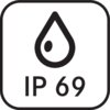 Protection against dust and water splashes IP69