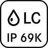 Weegcel: Stof- en spatwaterbescherming IP69K